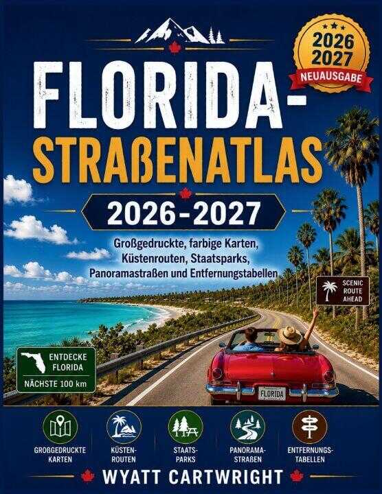 Florida-Straßenatlas 2026-2027