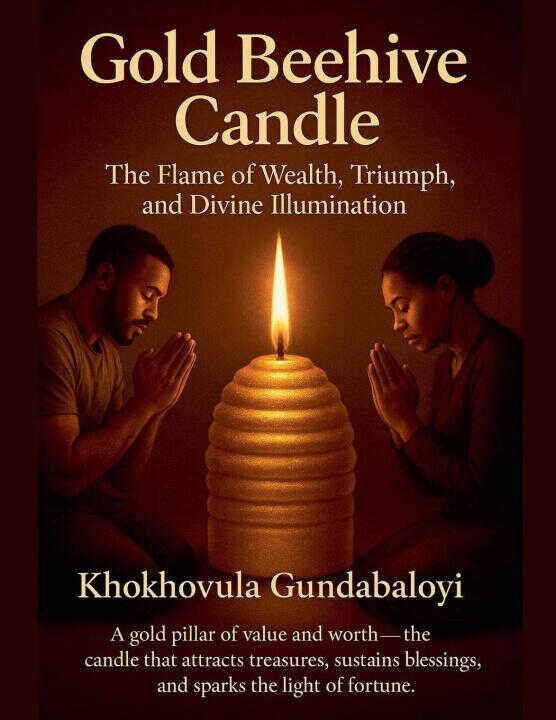 Gold Beehive Candle