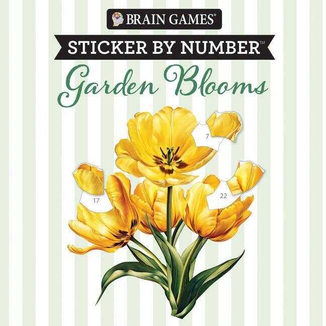 Brain Games - Sticker by Number: Garden Blooms