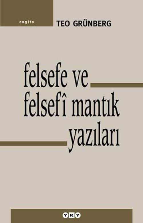 Felsefe ve Felsefî Mantık Yazıları
